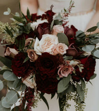 Load image into Gallery viewer, Seasonal Peach and Apricot Bridesmaid Bouquet