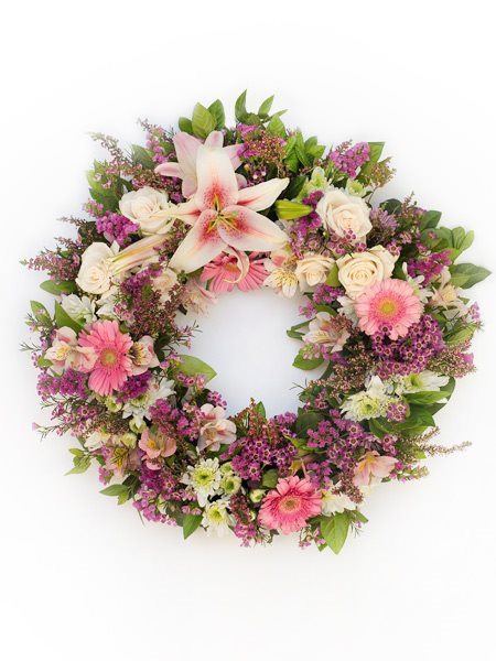 Soft Pink Round Wreath toronto