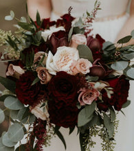 Load image into Gallery viewer, Seasonal Peach and Apricot Bridesmaid Bouquet
