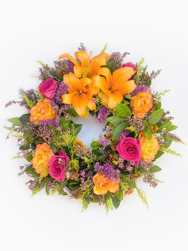 Multicoloured Round Wreath